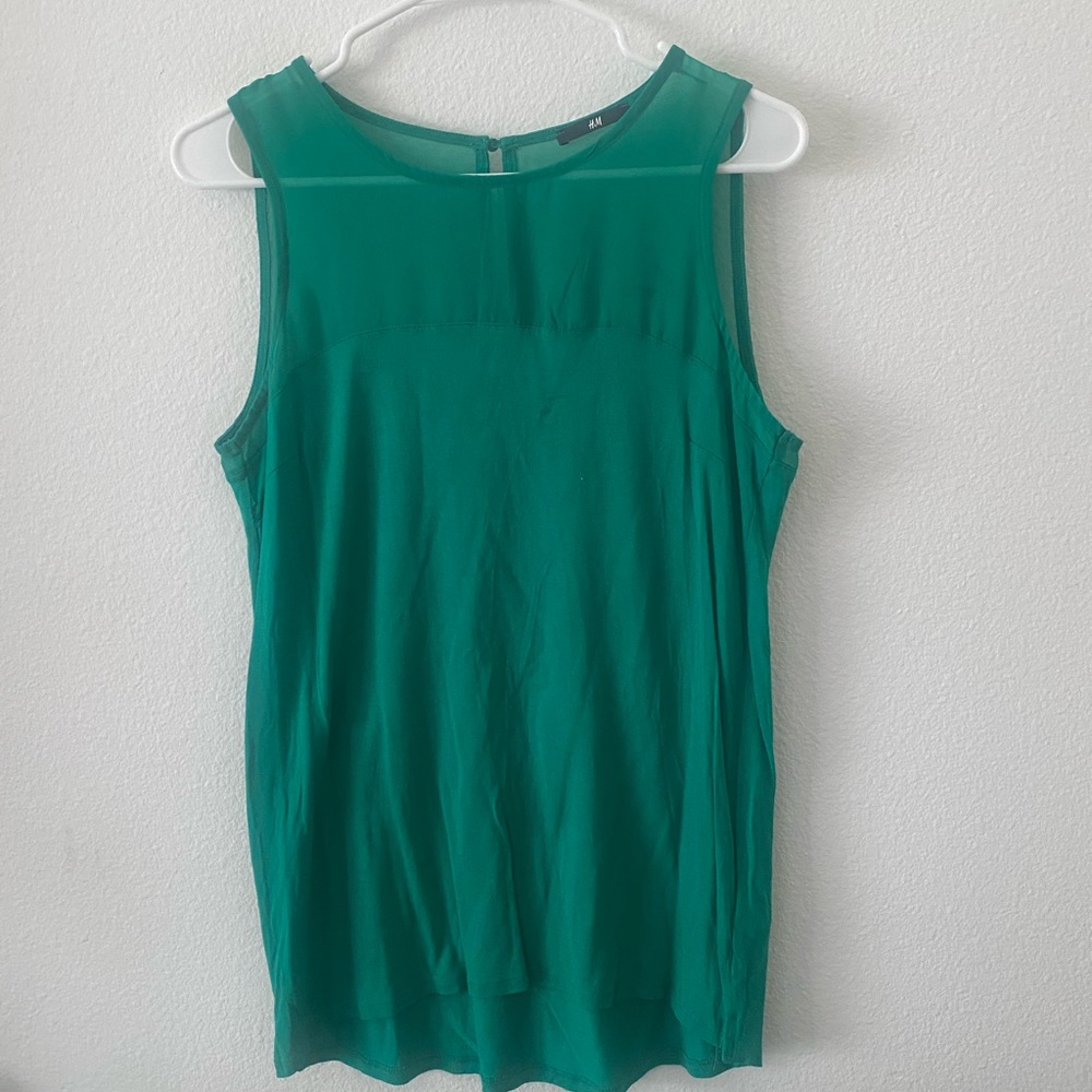 H&M emerald green dress shirt